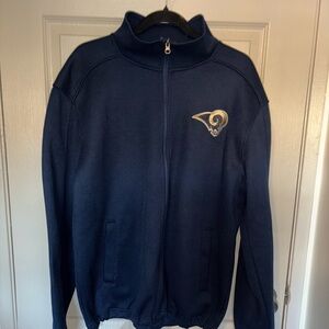 RAMS NFL Navy Blue Jacket with Logo Patch